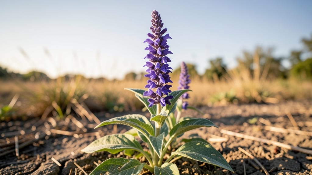 Salvia: Spiky Blue-Purple Blooms for Hummingbirds