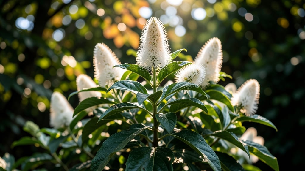 Dwarf Fothergilla With Bottlebrush Blooms