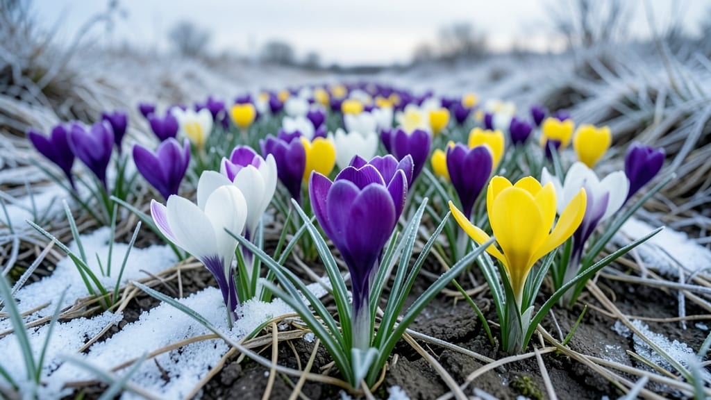 Crocus: Tiny Purple Harbingers of Spring