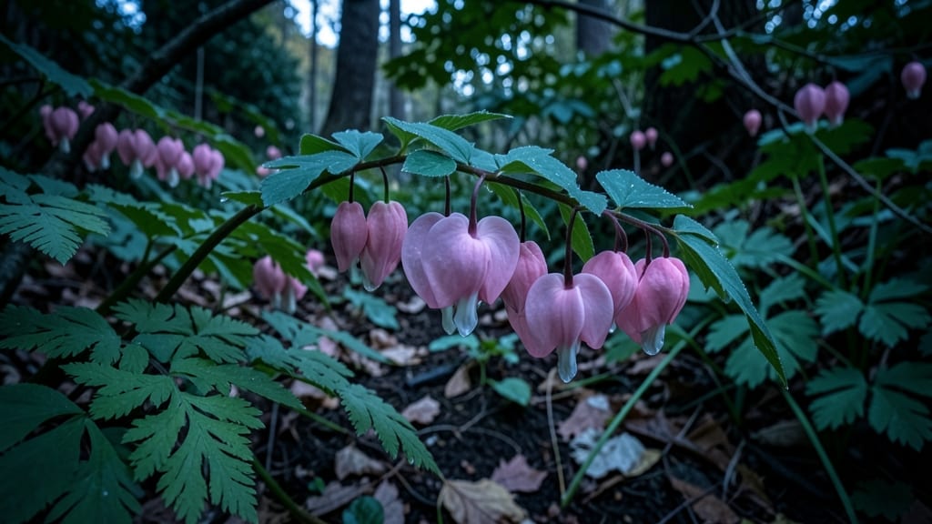 Bleeding Heart: Delicate Pink Heart-Shaped Flowers