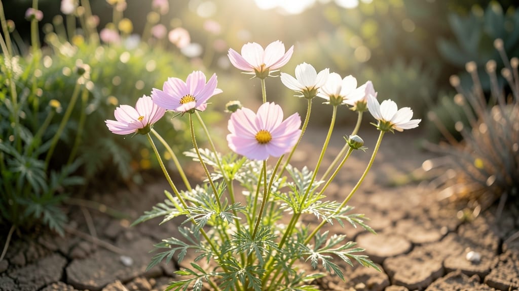 Cosmos: Airy Pink-White Blooms for Easy Care