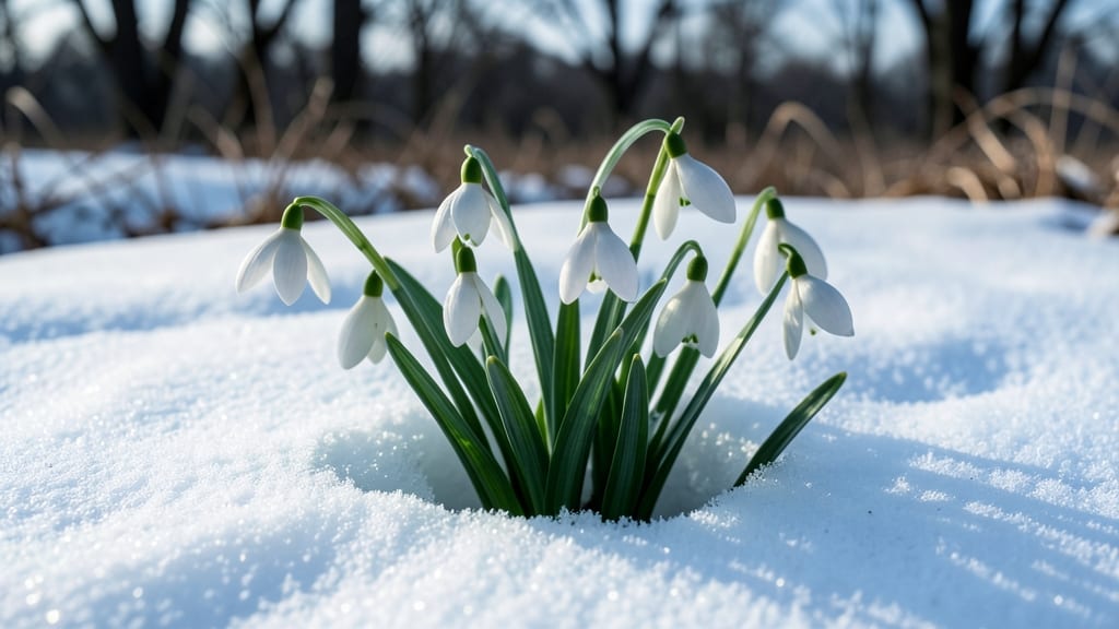 Snowdrop: Ephemeral White Bells in Winter